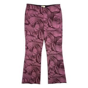 Maeve Anthropologie Size XS The Margot Kick Flare Cropped Pant Mauve Pink Purple